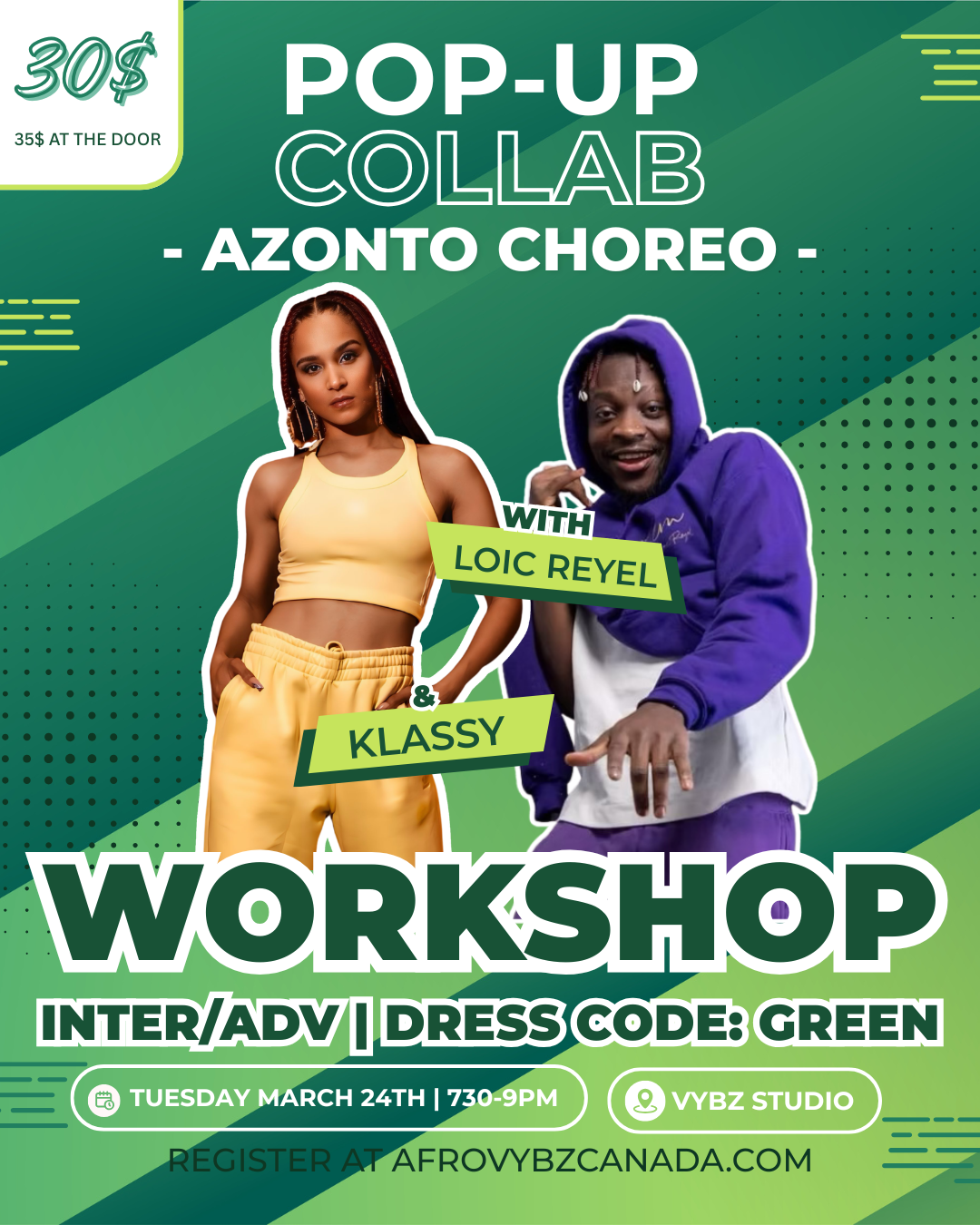 LOIC REYEL X KLASSY: AZONTO WORKSHOP — MARCH 2026